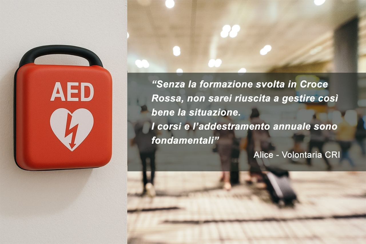 Alice, volontaria CRI Parma, salva una vita a Fiumicino: “Il training è fondamentale”